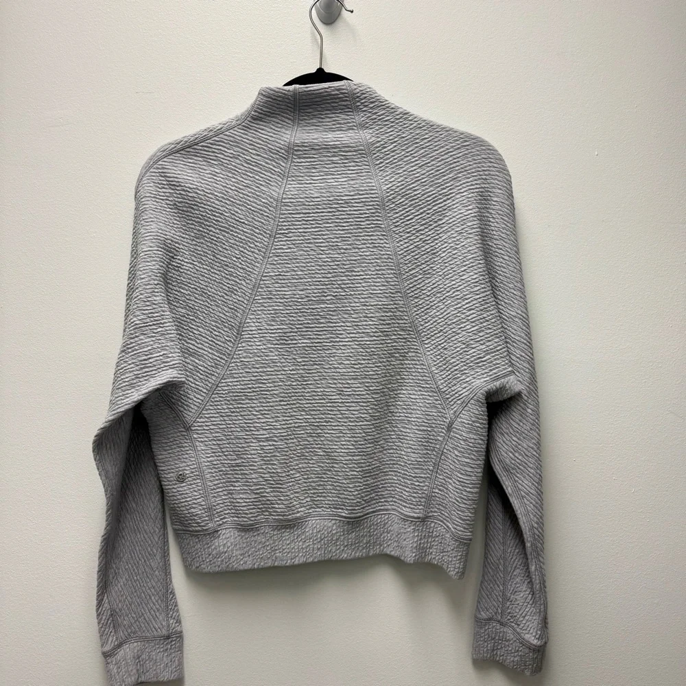 Lululemon Easy Going Jacket Heathered Silverscreen Grey | Size 4